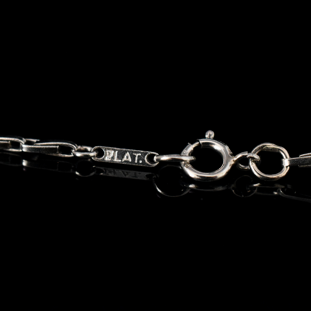 Modern Solid Platinum ‘Plat’ Chain 8.87 Grams