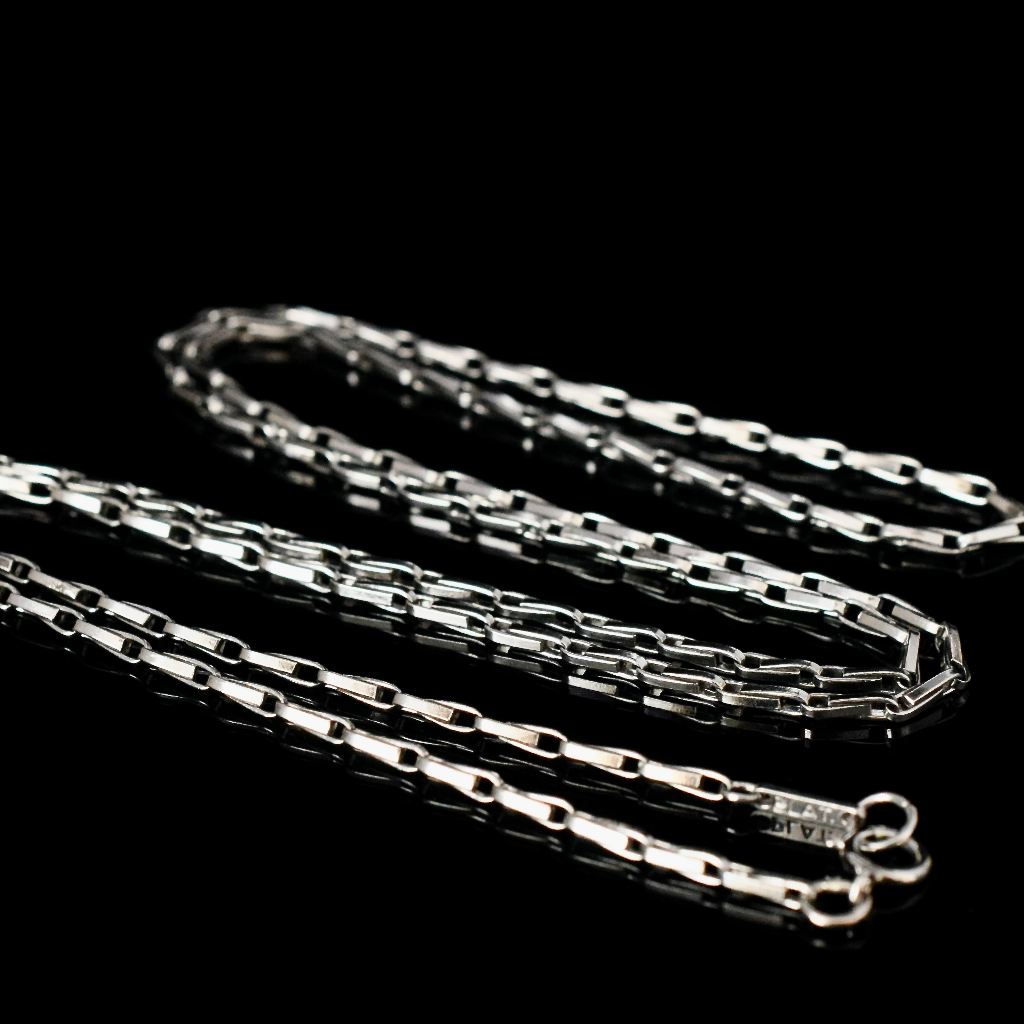 Modern Solid Platinum ‘Plat’ Chain 8.87 Grams