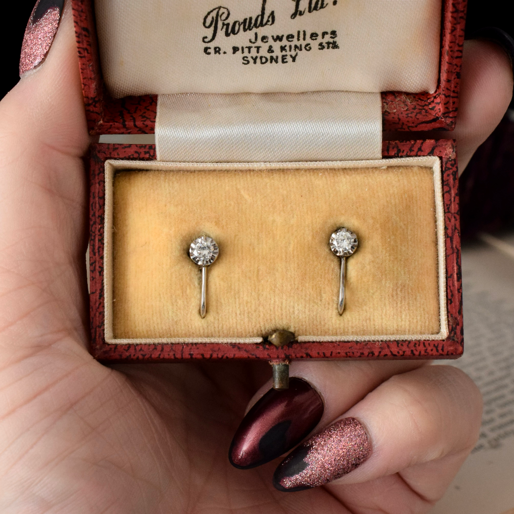 Garnet discount earrings prouds