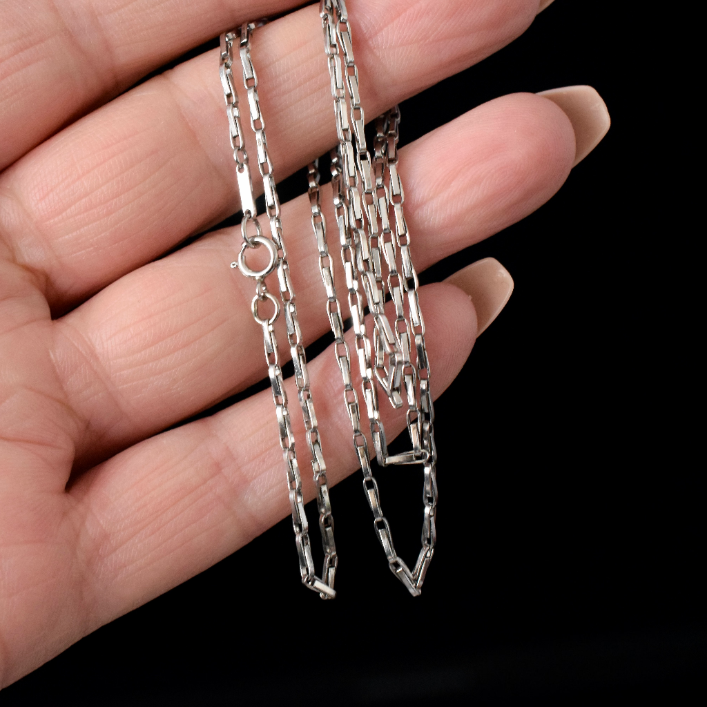 Modern Solid Platinum ‘Plat’ Chain 8.87 Grams