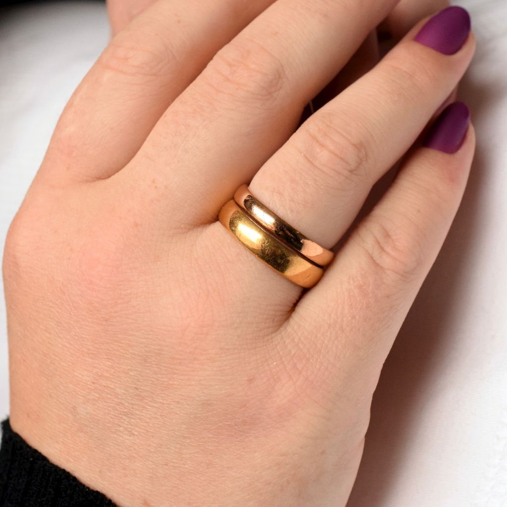 Antique Victorian 22ct Yellow Gold Wedding Band