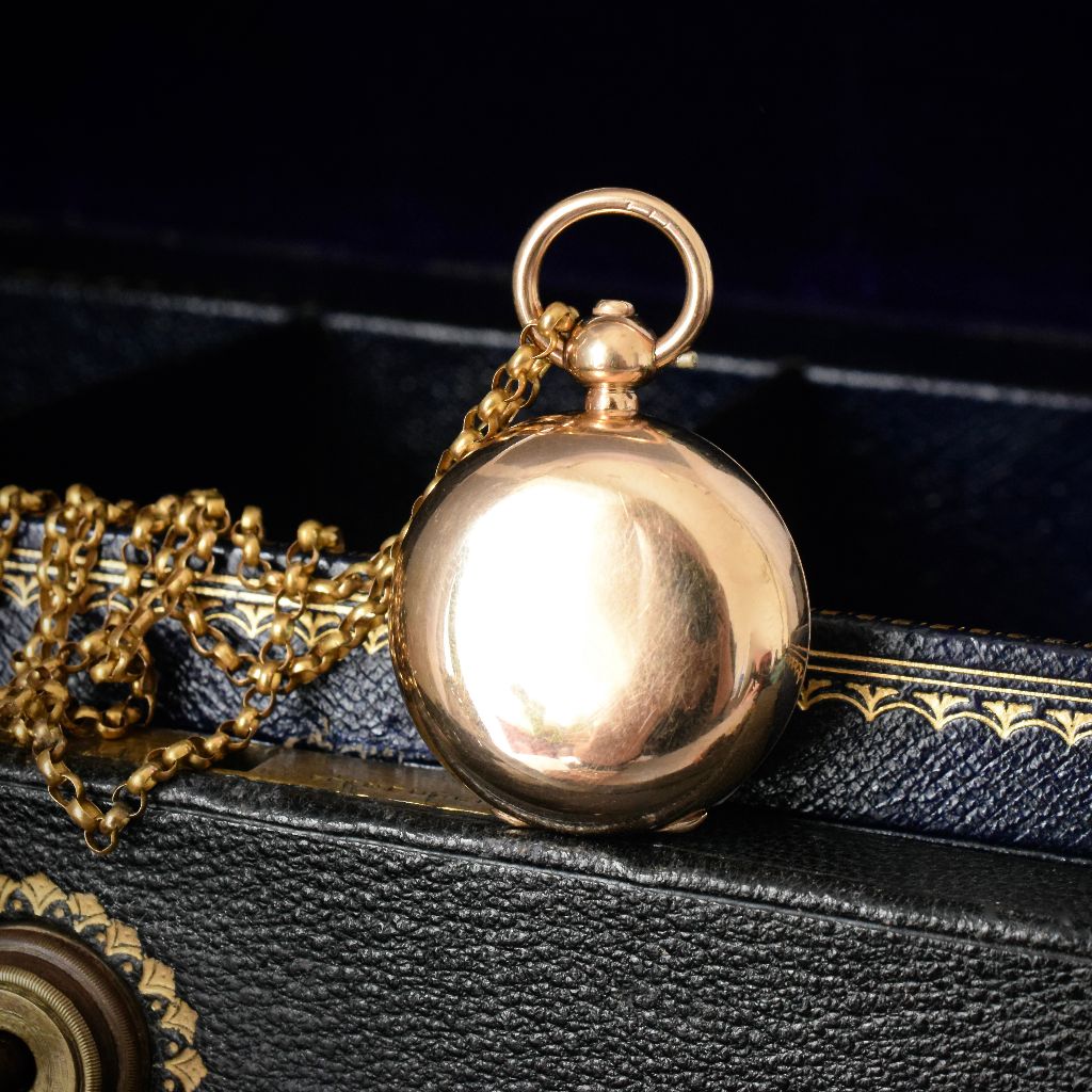 Edwardian 9ct Gold **Filled** Sovereign Case Made in England by Dennison Watch Case Co
