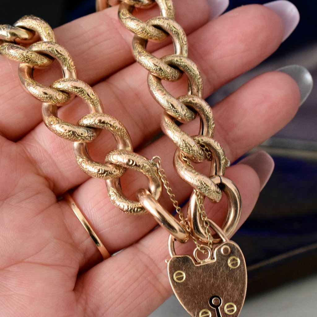 Superb Victorian 9ct Rose/Yellow Gold ‘Day And Night’ Bracelet Circa 1890