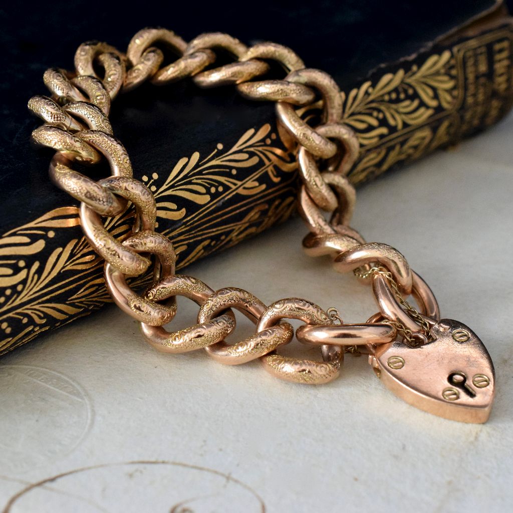 Superb Victorian 9ct Rose/Yellow Gold ‘Day And Night’ Bracelet Circa 1890