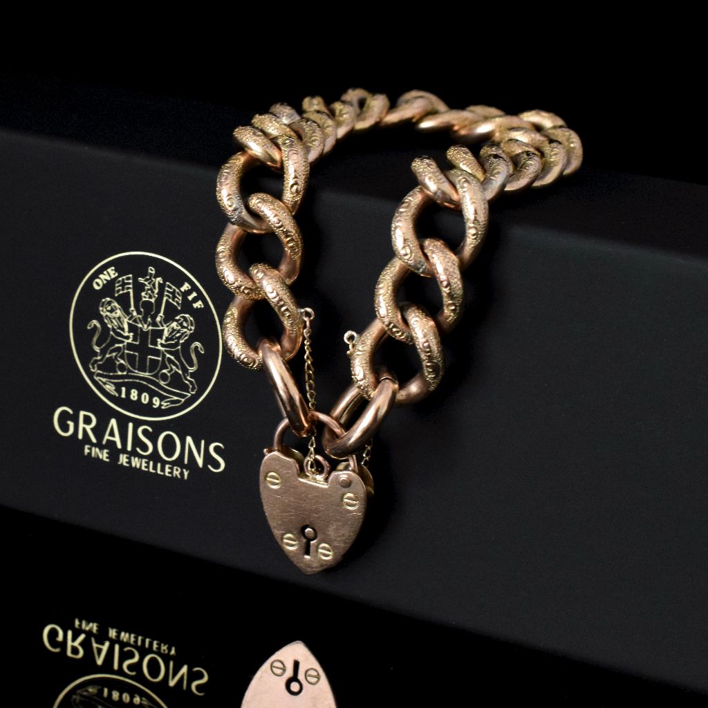 Superb Victorian 9ct Rose/Yellow Gold ‘Day And Night’ Bracelet Circa 1890