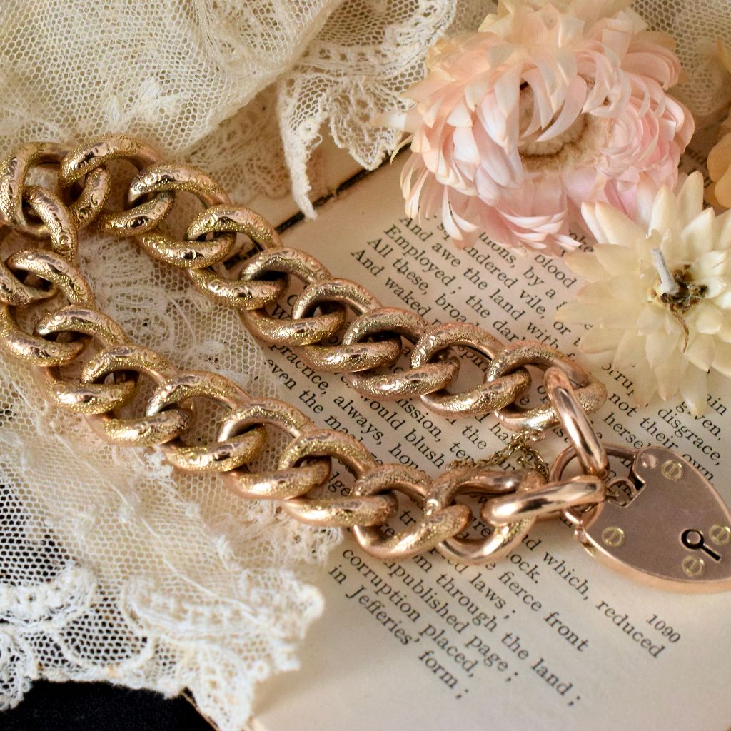 Superb Victorian 9ct Rose/Yellow Gold ‘Day And Night’ Bracelet Circa 1890
