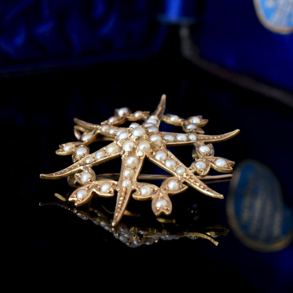 Antique Australian 15ct Yellow Gold ‘Celestial’ Pendant/Brooch Circa 1900