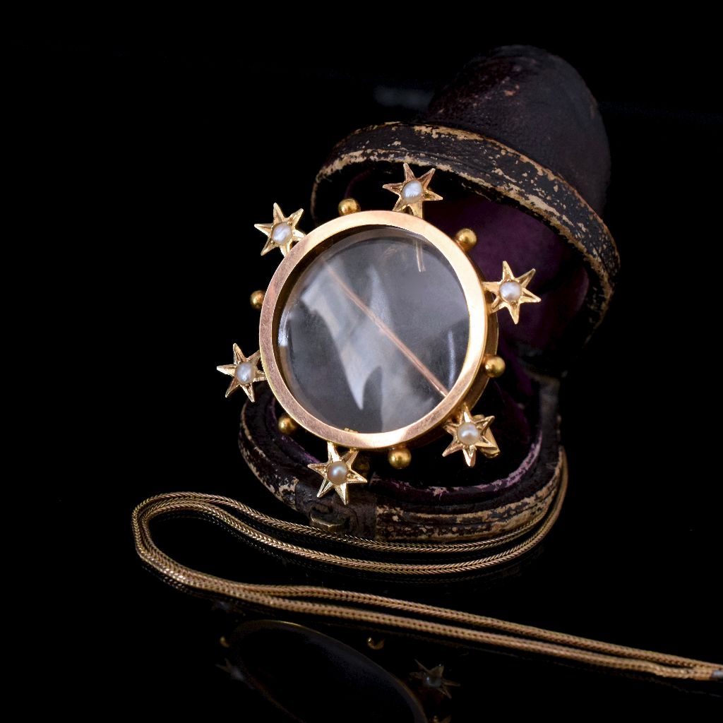 Antique Australian 15ct Gold Double Sided Photo Locket By Willis and Sons