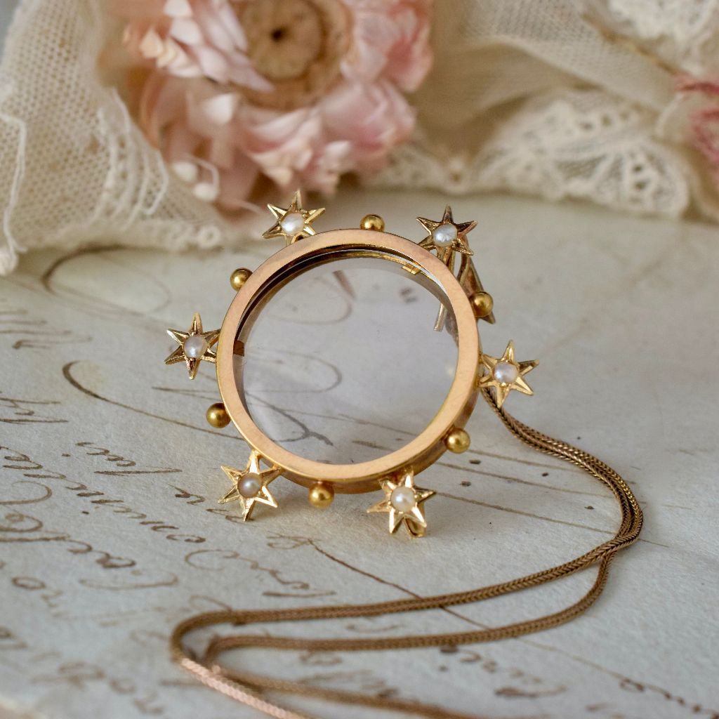 Antique Australian 15ct Gold Double Sided Photo Locket By Willis and Sons