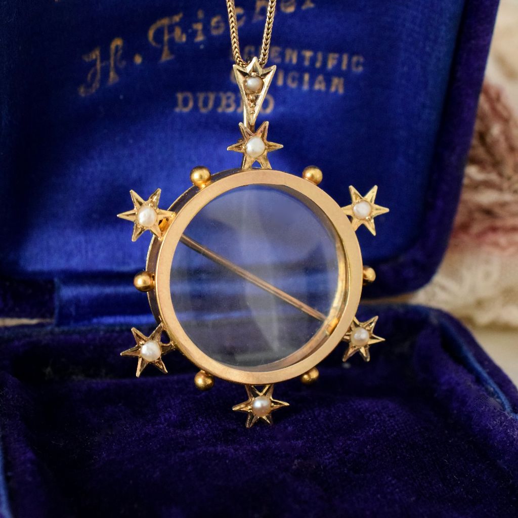 Antique Australian 15ct Gold Double Sided Photo Locket By Willis and Sons