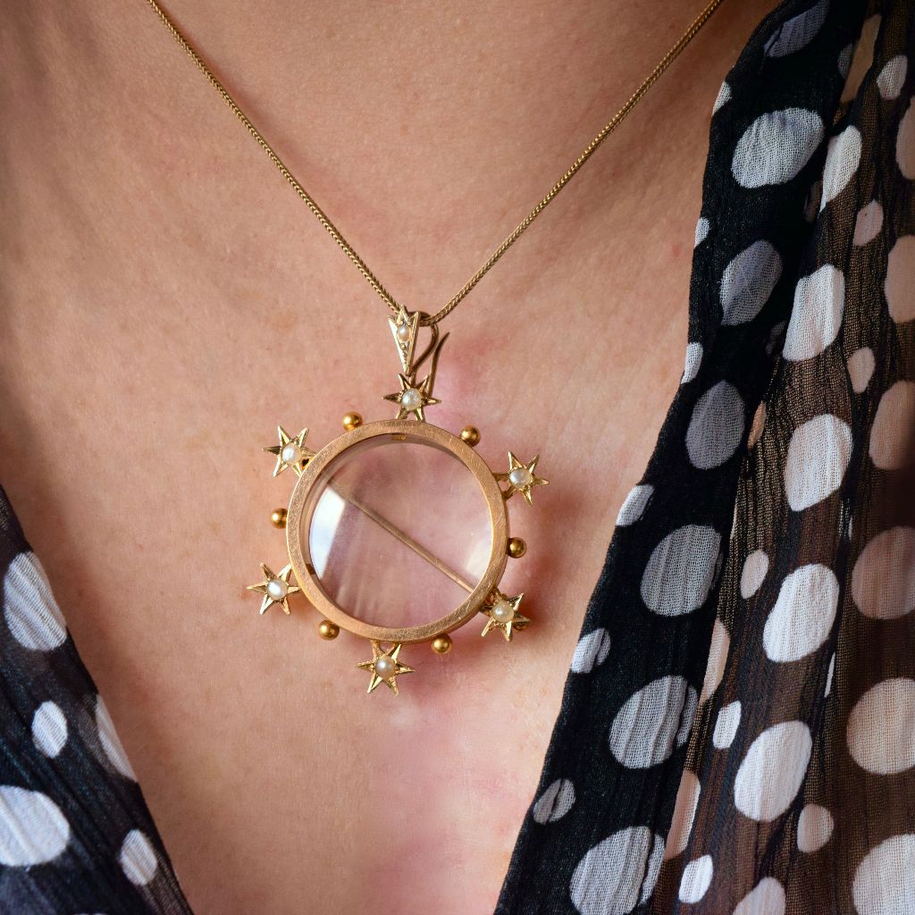 Antique Australian 15ct Gold Double Sided Photo Locket By Willis and Sons