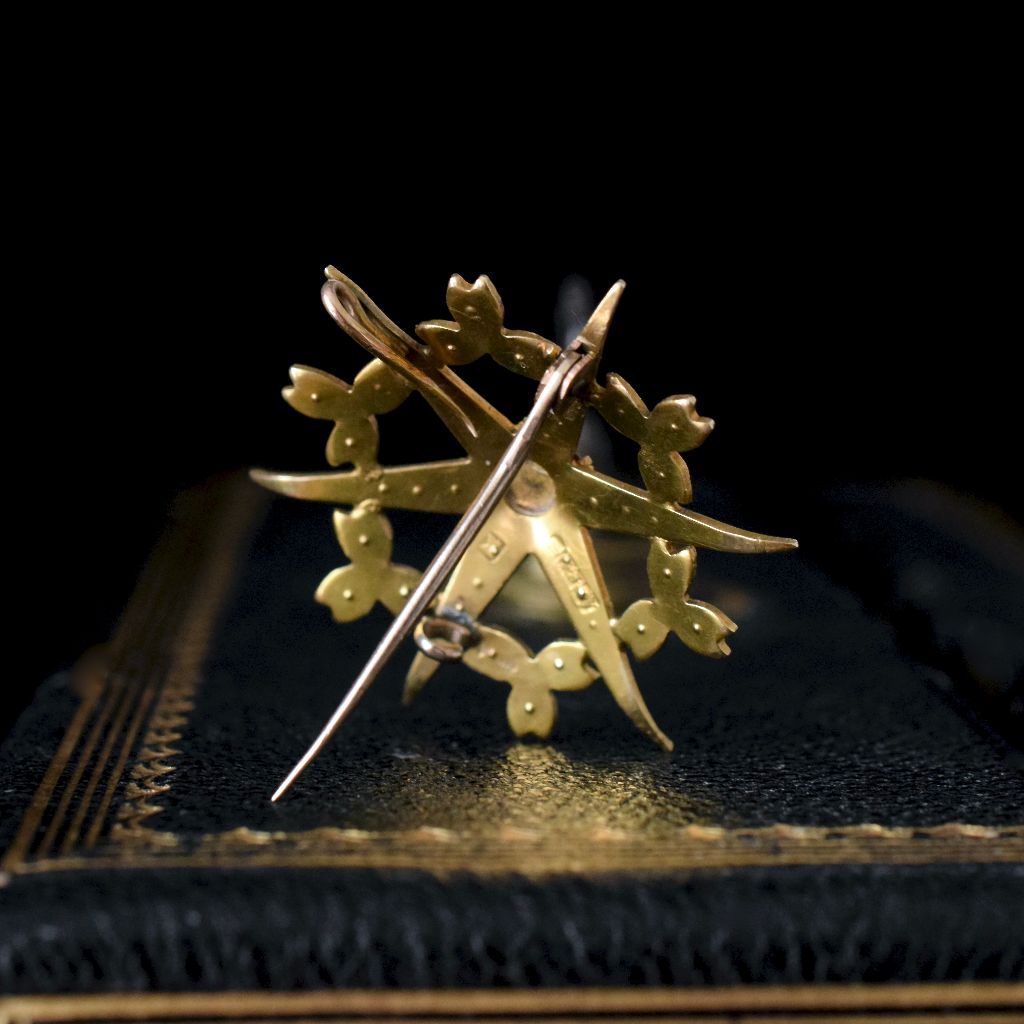 Antique Australian 15ct Yellow Gold ‘Celestial’ Pendant/Brooch Circa 1900