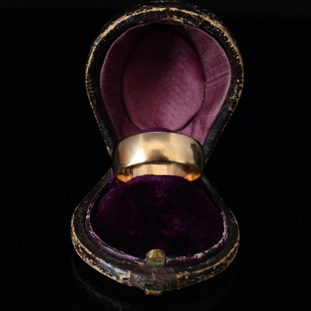Antique Australian 18ct Yellow Gold Wide Ring