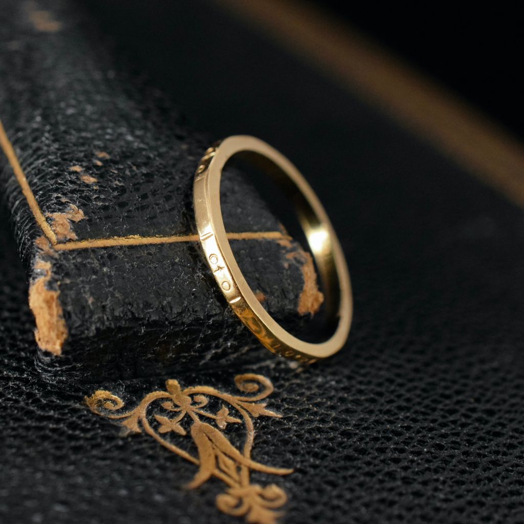 Vintage Australian 18ct Yellow Gold Wedding Ring/ Band by ‘Apex’ (Rodd) Circa 1940