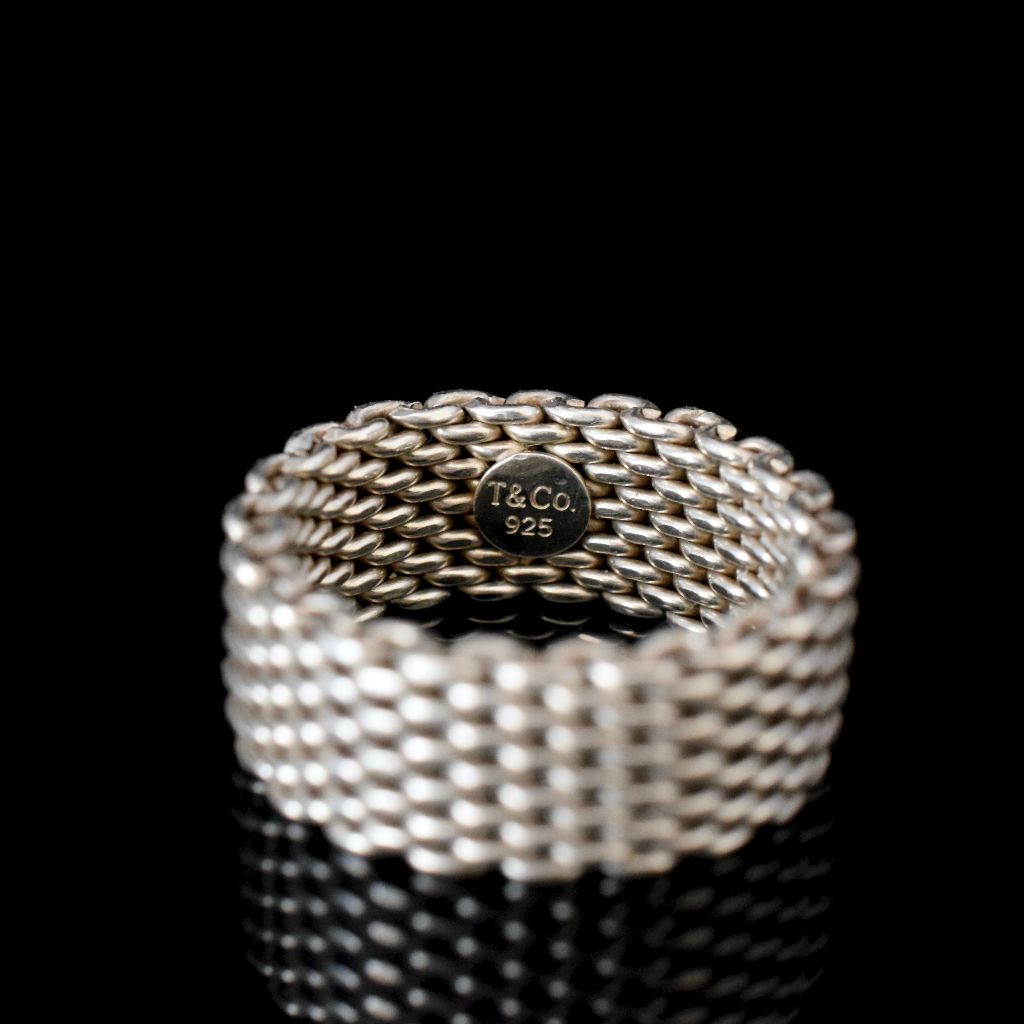 Tiffany & Co. Sterling Silver ‘Somerset’ Mesh Ring