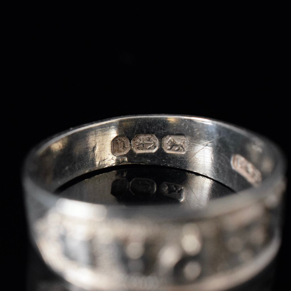 Antique Victorian Sterling Silver ‘Mizpah’ Ring Birmingham 1887