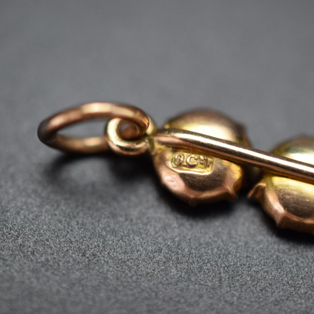 Georgian Flat Cut Garnet Cross / Crucifix Circa 1820