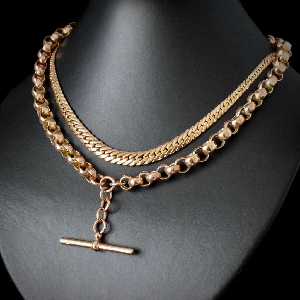 Italian 9ct Yellow Gold Flat Curblink Necklace