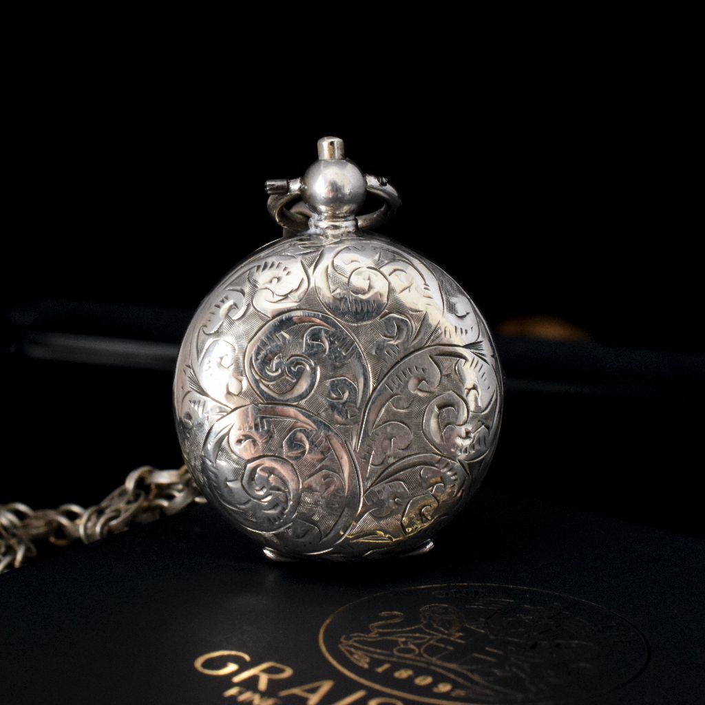 Antique Edwardian Sterling Silver Sovereign Case 1910 By E.J Houlston