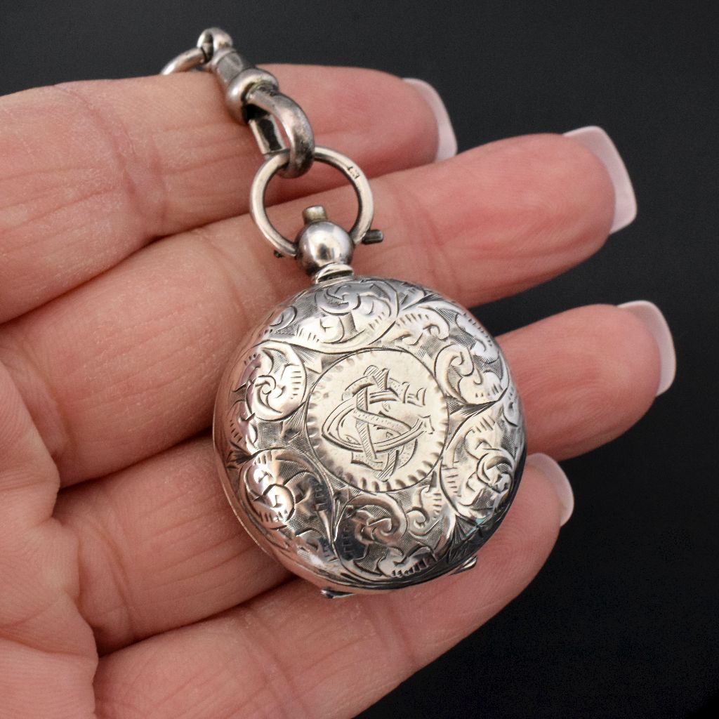 Antique Edwardian Sterling Silver Sovereign Case 1910 By E.J Houlston