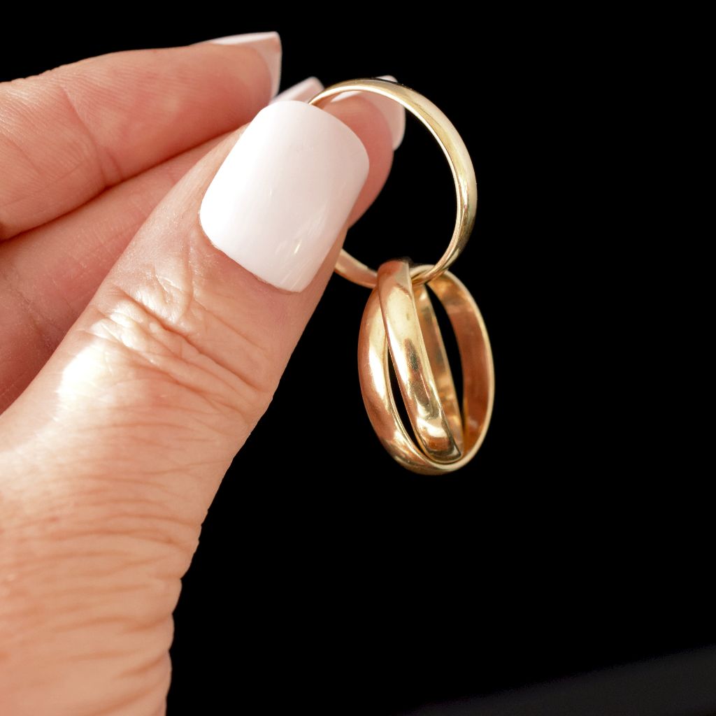 Vintage 9ct Yellow Gold ‘Russian’ Wedding Ring