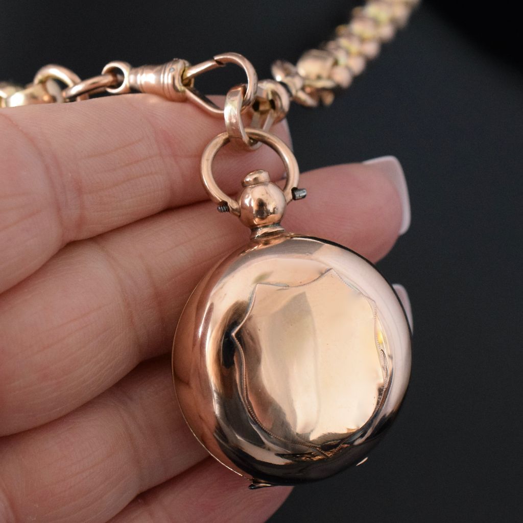 Edwardian 9ct Rose Gold Sovereign Case Chester 1907