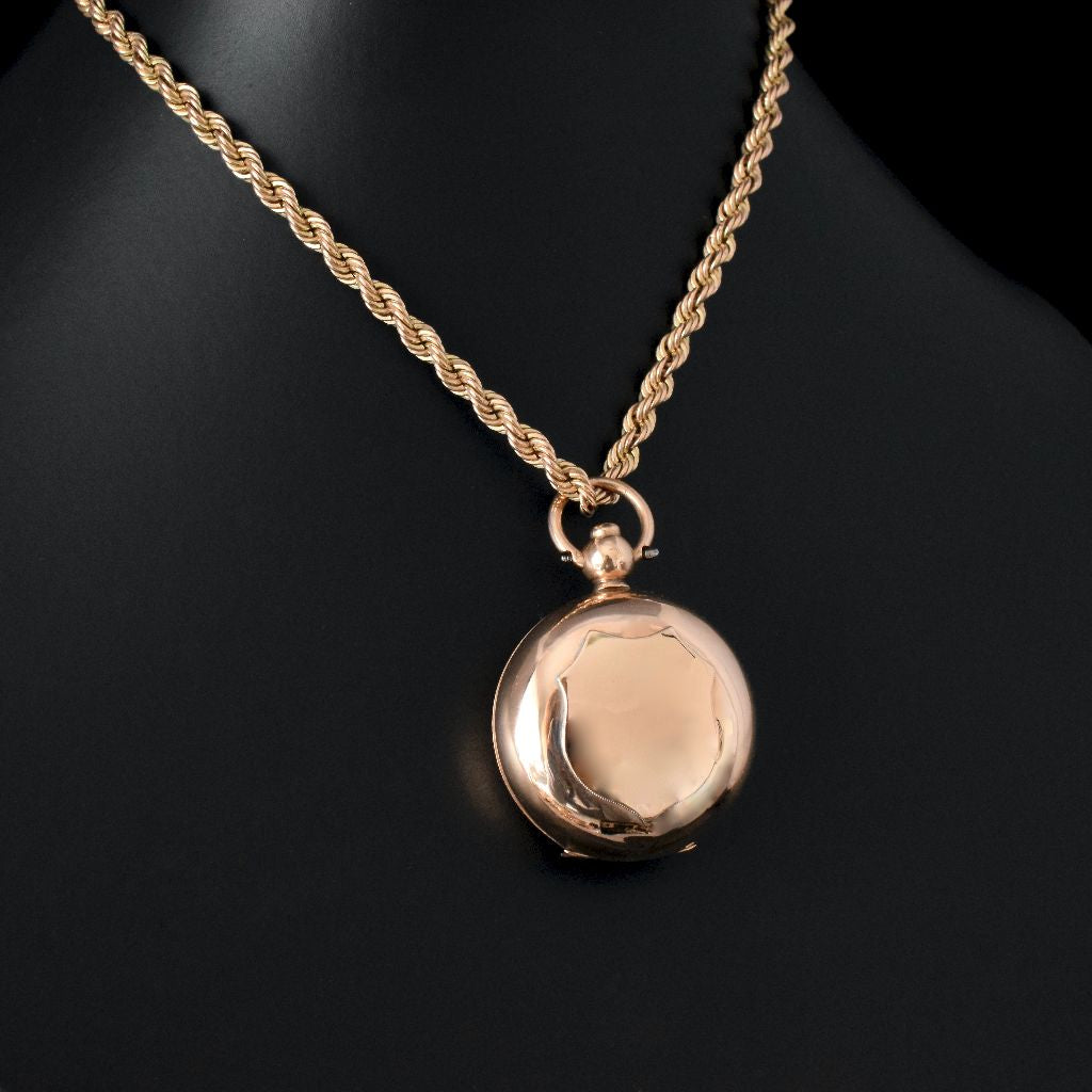 Edwardian 9ct Rose Gold Sovereign Case Chester 1907