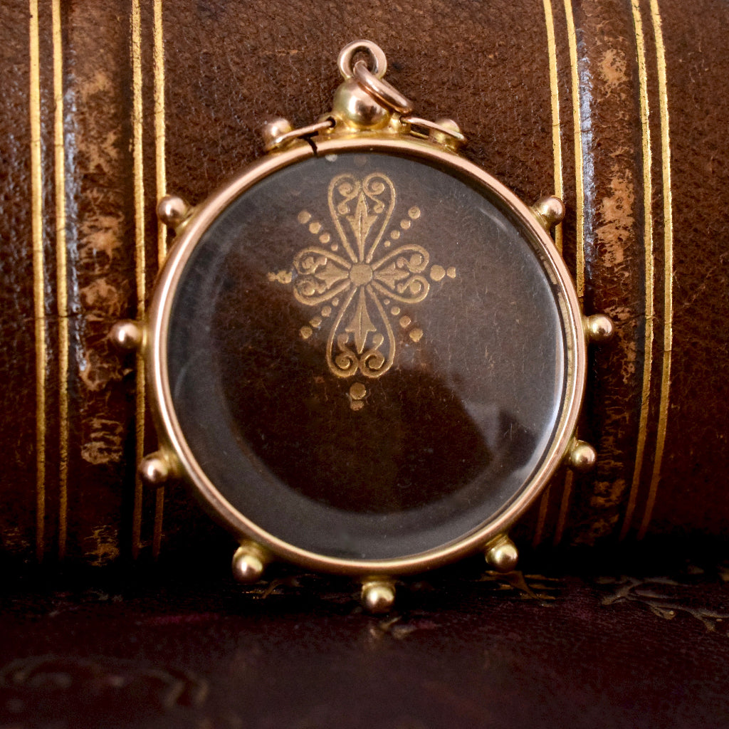 Antique Edwardian 9ct Rose Gold Double Sided Photo Locket Circa 1910 by Willis & Sons