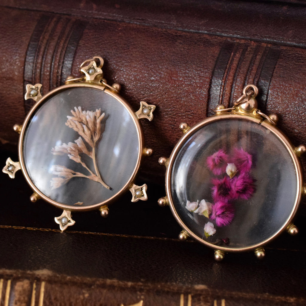Antique Edwardian 9ct Rose Gold Double Sided Photo Locket Circa 1910 by Willis & Sons