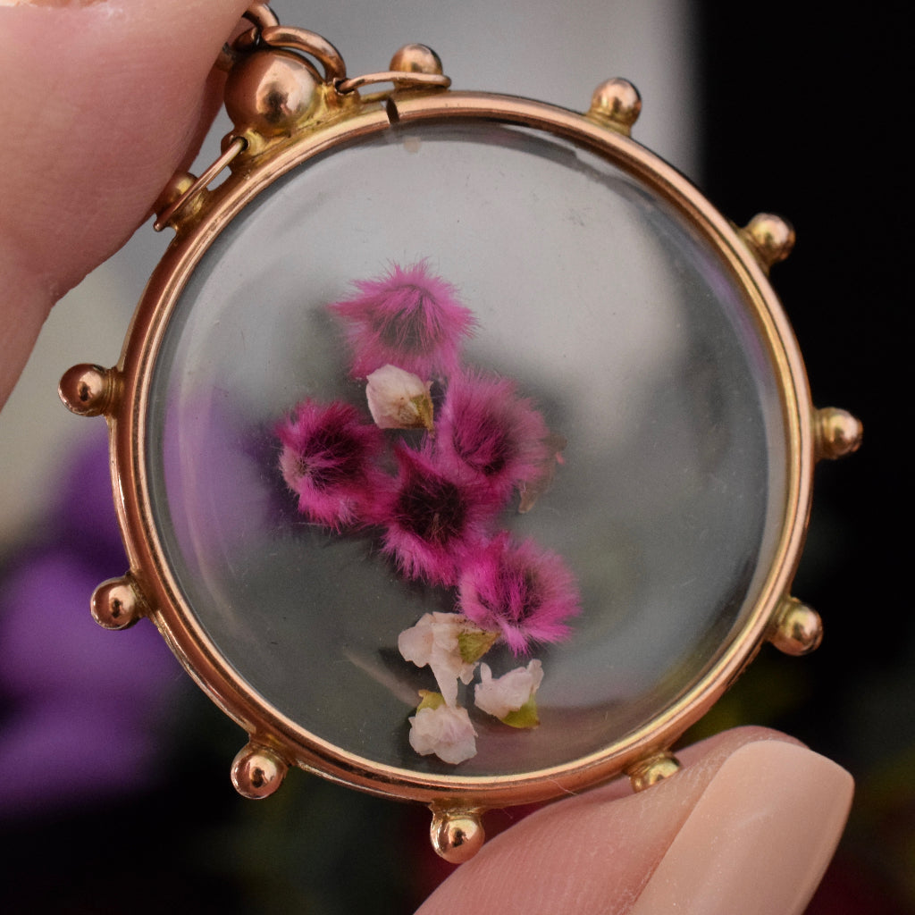Antique Edwardian 9ct Rose Gold Double Sided Photo Locket Circa 1910 by Willis & Sons