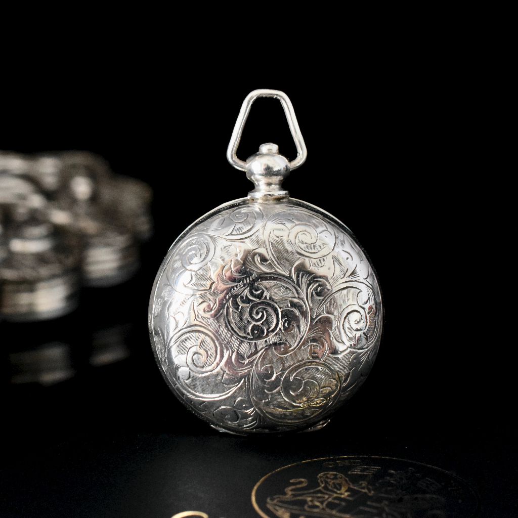 Antique Sterling Silver Sovereign Case Hallmarked ’T Heatley’ Birmingham Dated 1901