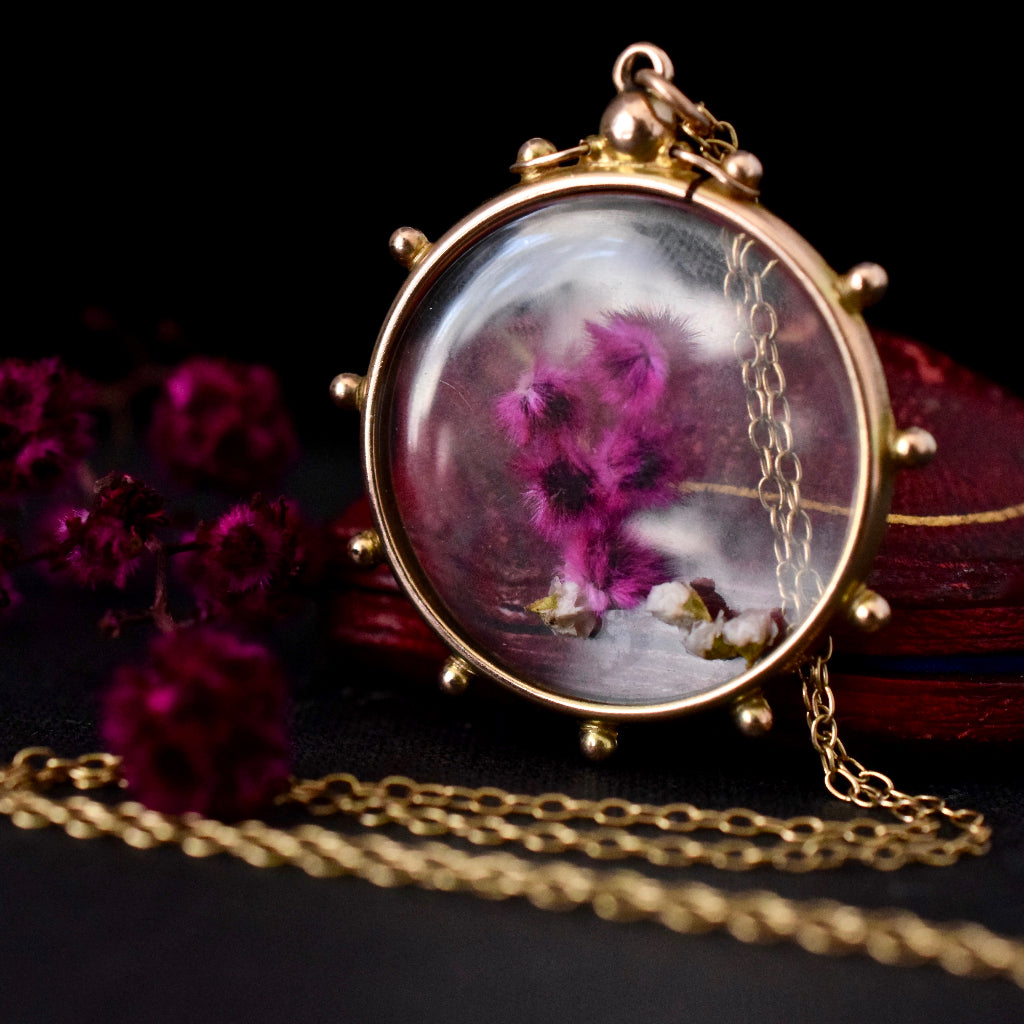 Antique Edwardian 9ct Rose Gold Double Sided Photo Locket Circa 1910 by Willis & Sons