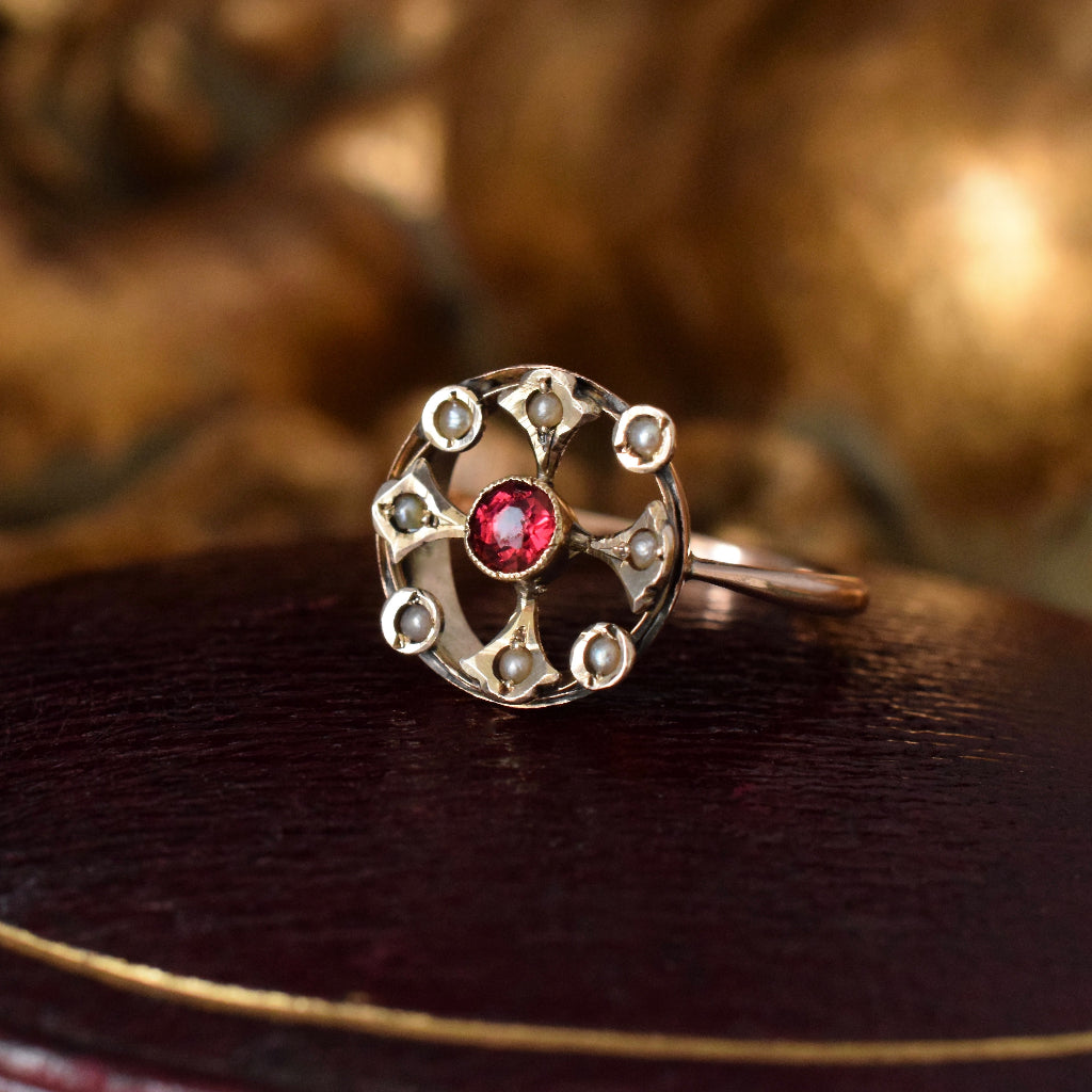 Early Edwardian 9ct Rose Gold Ring Circa 1910