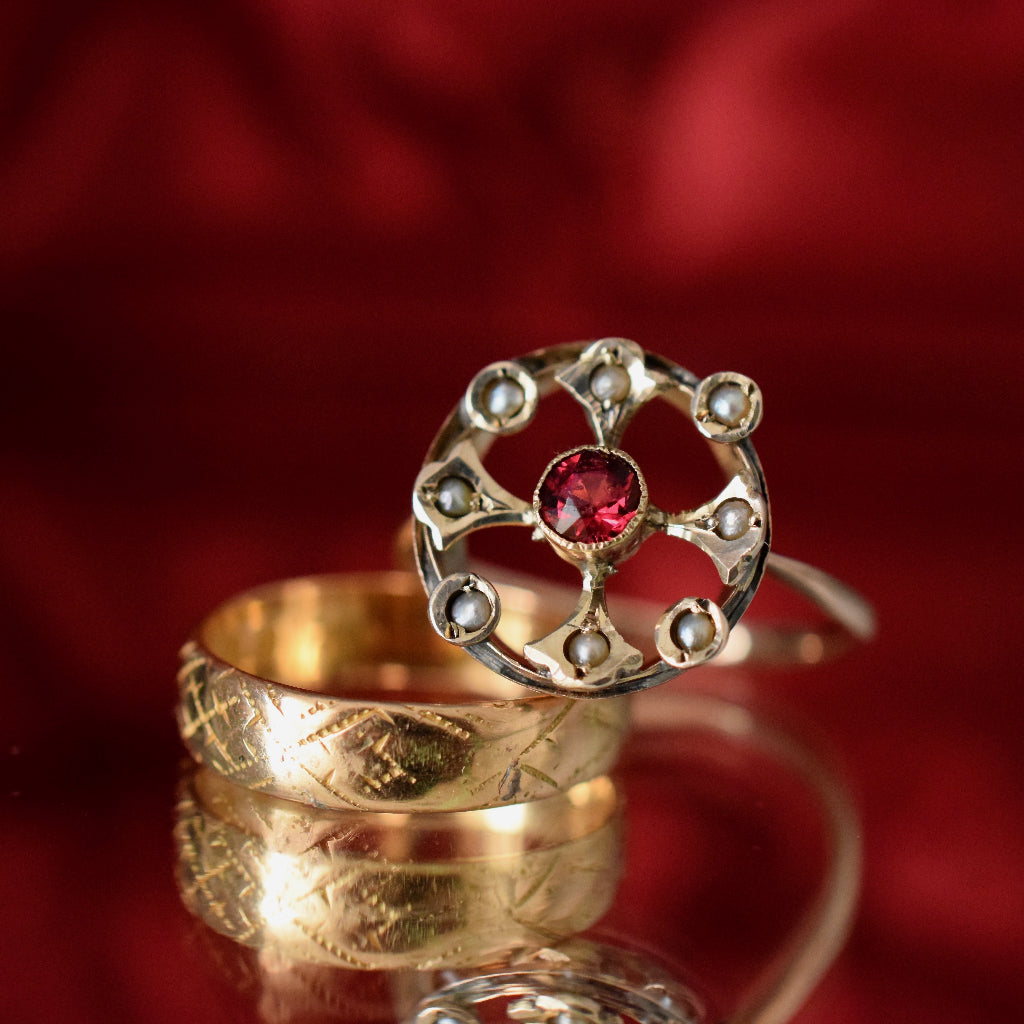 Early Edwardian 9ct Rose Gold Ring Circa 1910