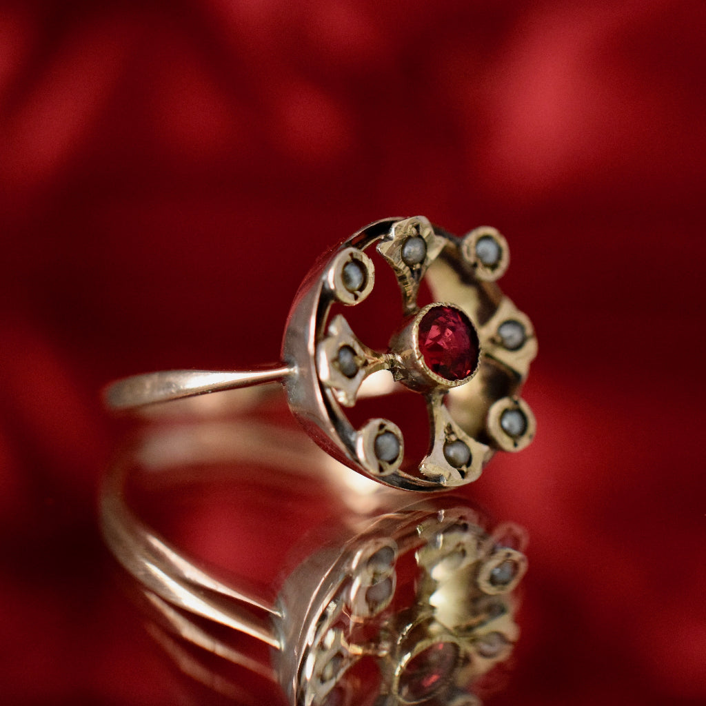 Early Edwardian 9ct Rose Gold Ring Circa 1910