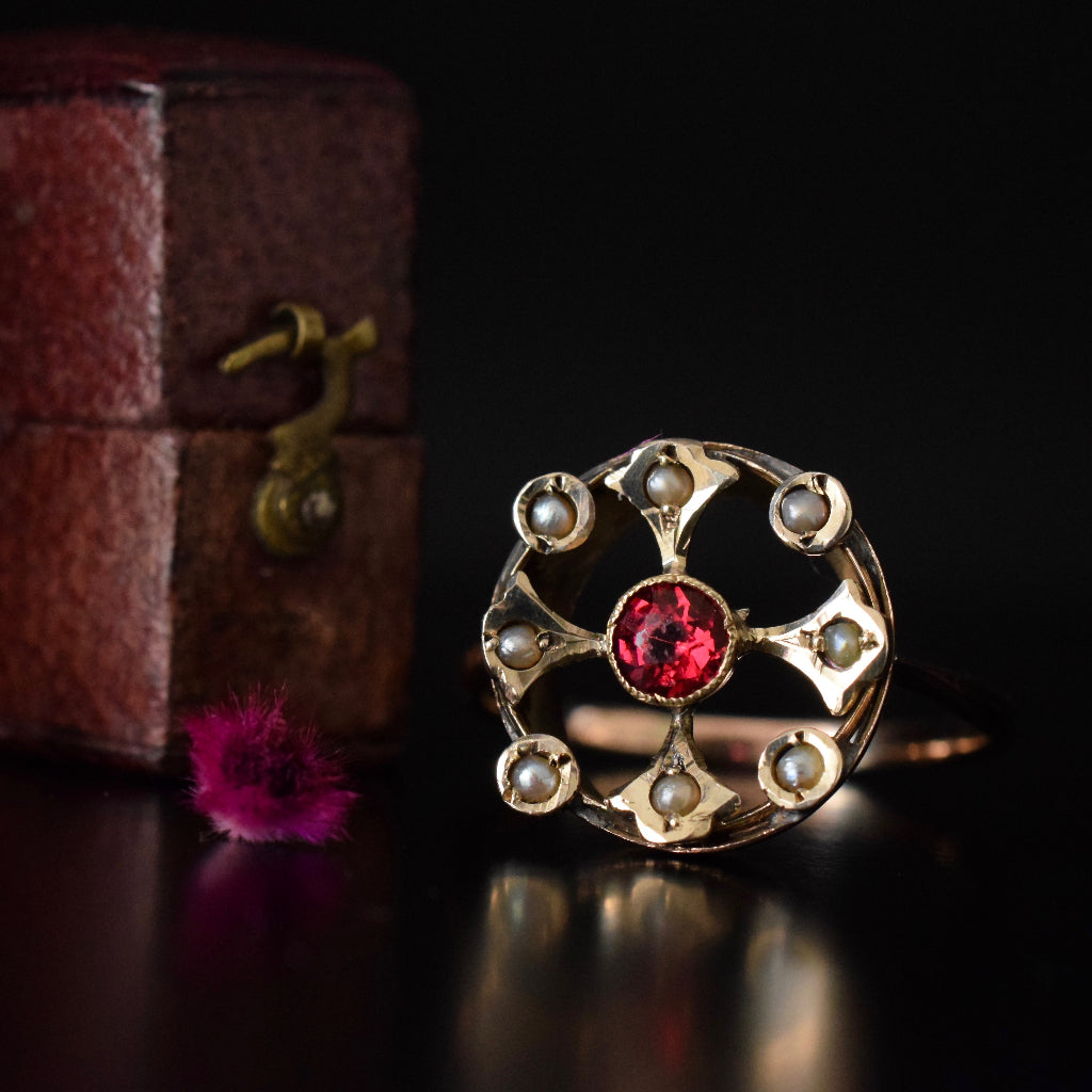 Early Edwardian 9ct Rose Gold Ring Circa 1910