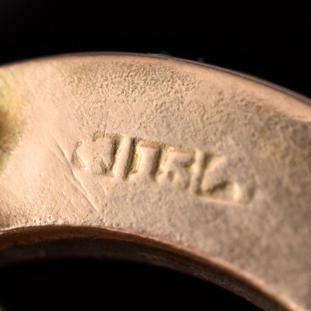 Antique Edwardian 15ct Gold ‘Star And Crescent’ Brooch Circa 1915 by P. Falk and Co.