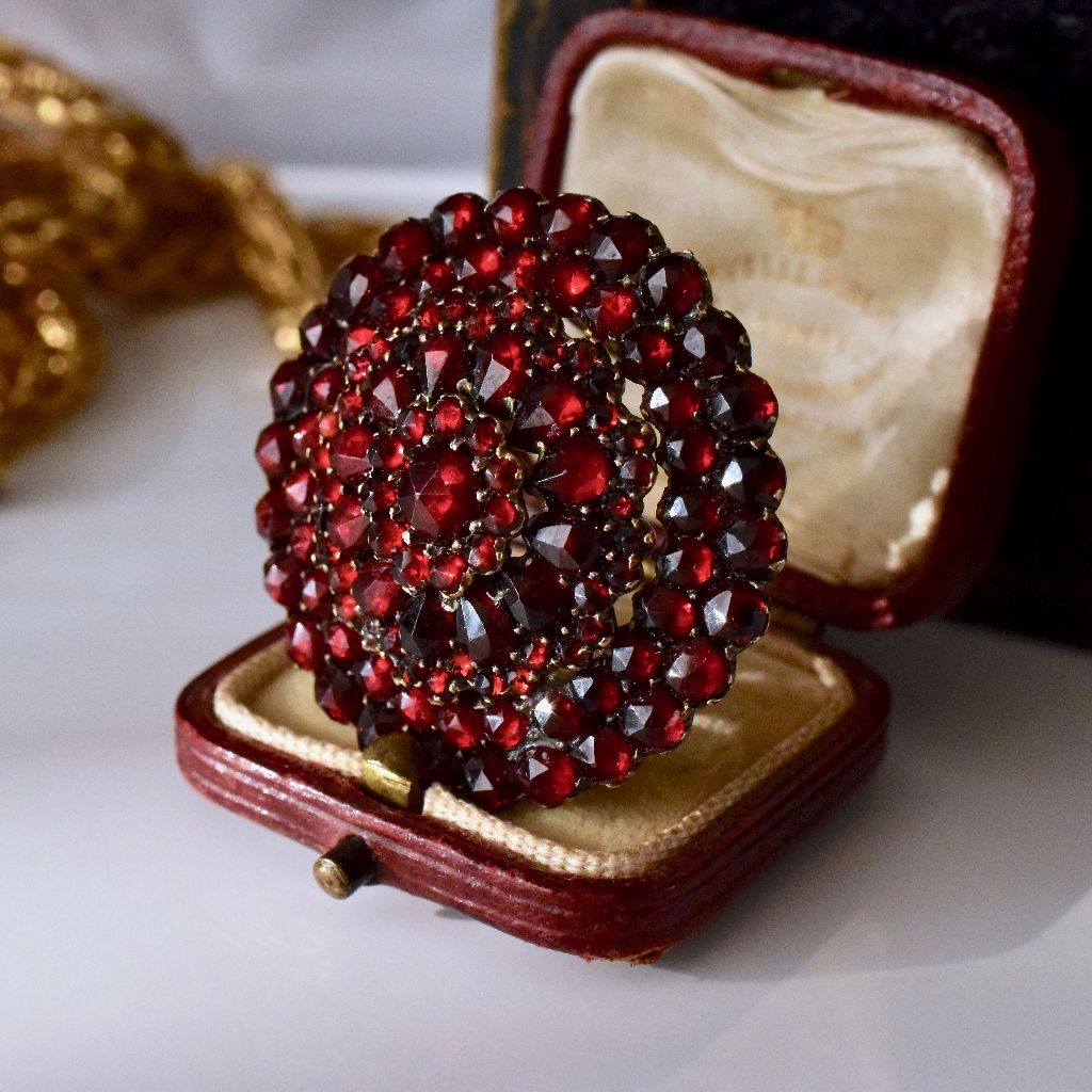 Exquisite 1890’s Bohemian Garnet Brooch/Pendant