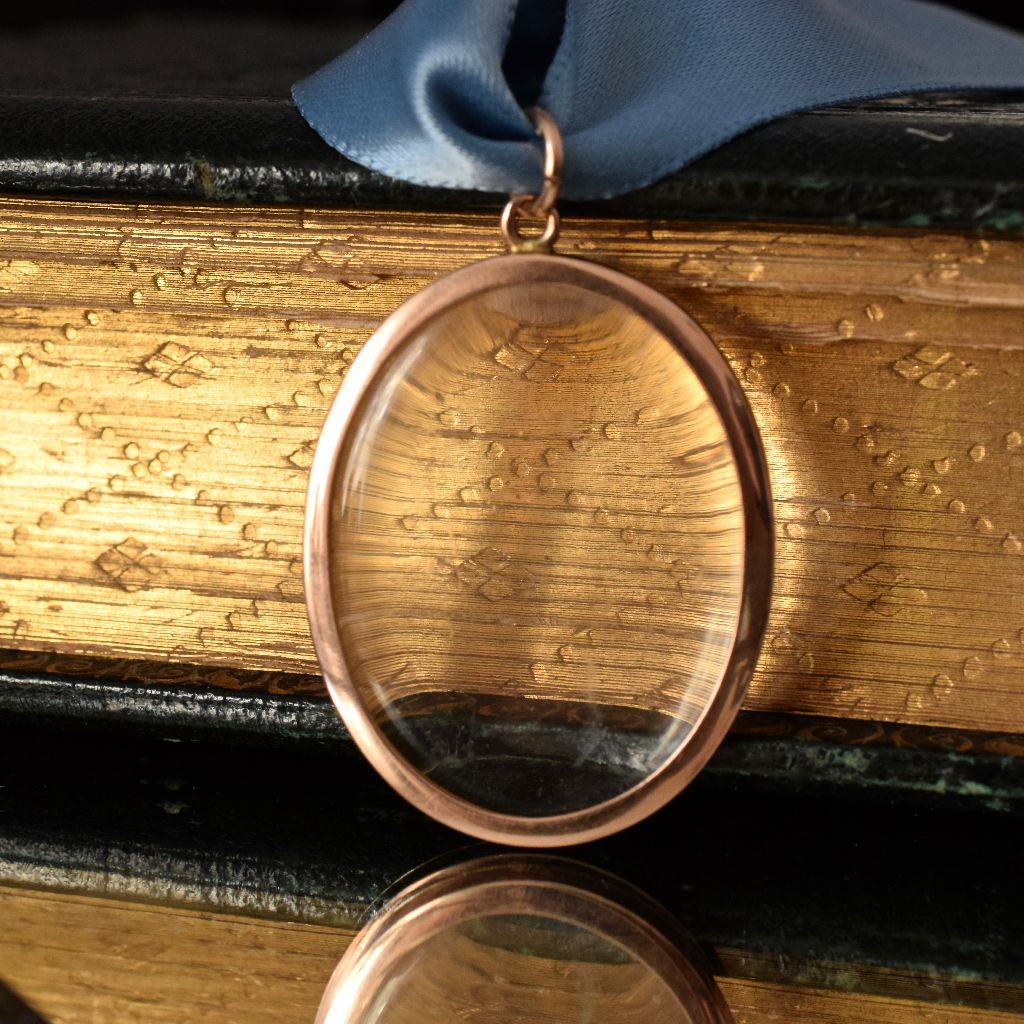 Charming Edwardian 9ct Rose Gold Picture Locket circa 1915