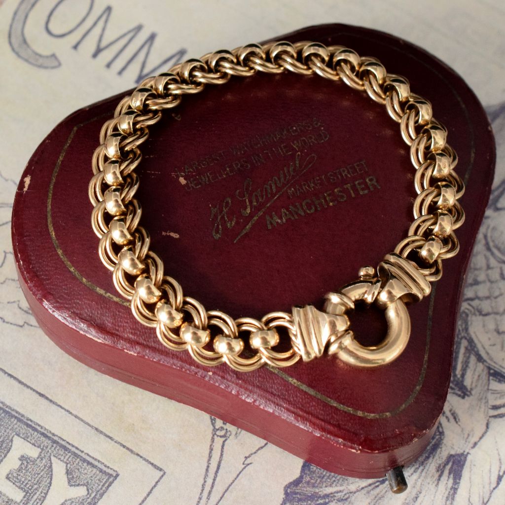 Heavy 9ct Yellow Gold ‘Rollo’ Bracelet 30 Grams