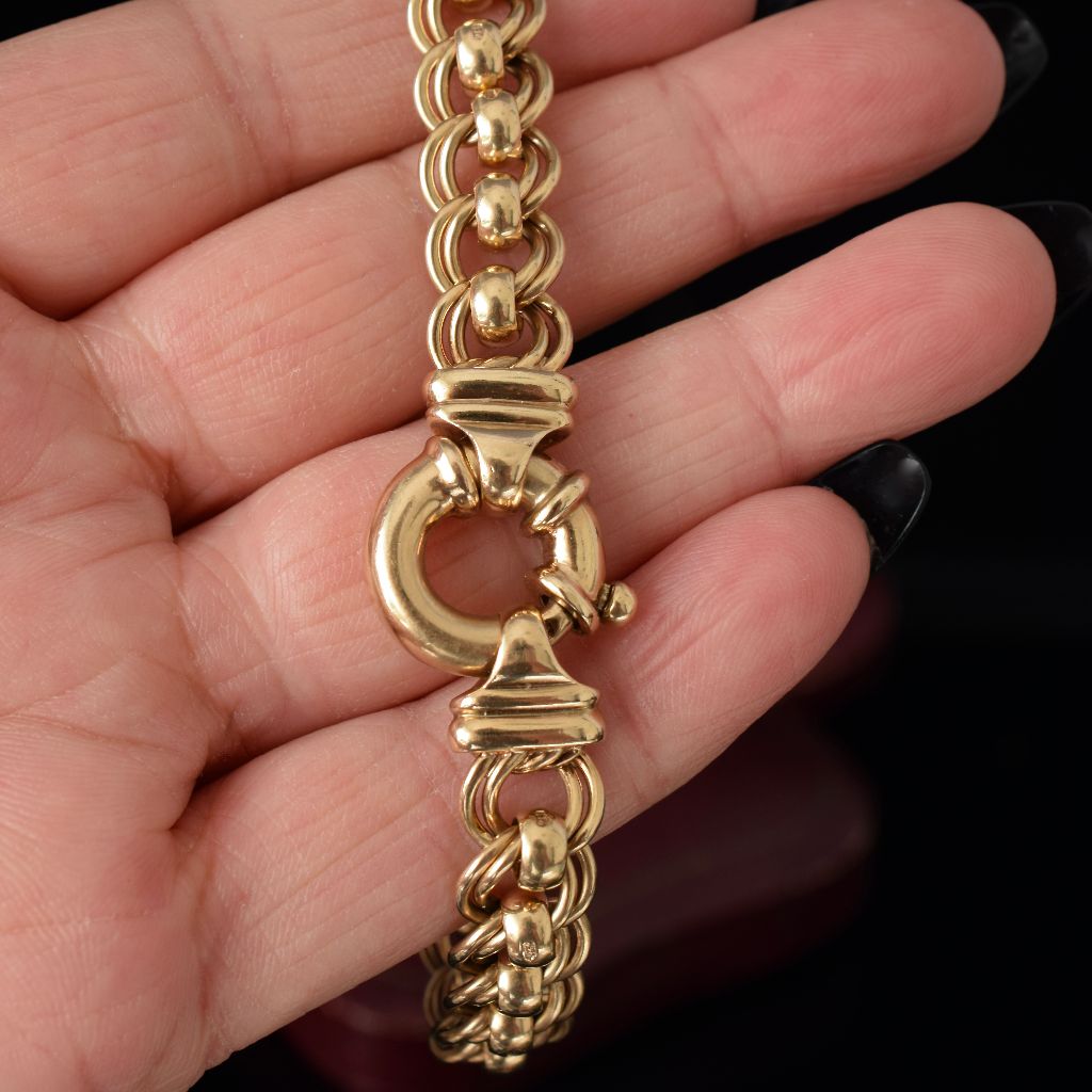 Heavy 9ct Yellow Gold ‘Rollo’ Bracelet 30 Grams