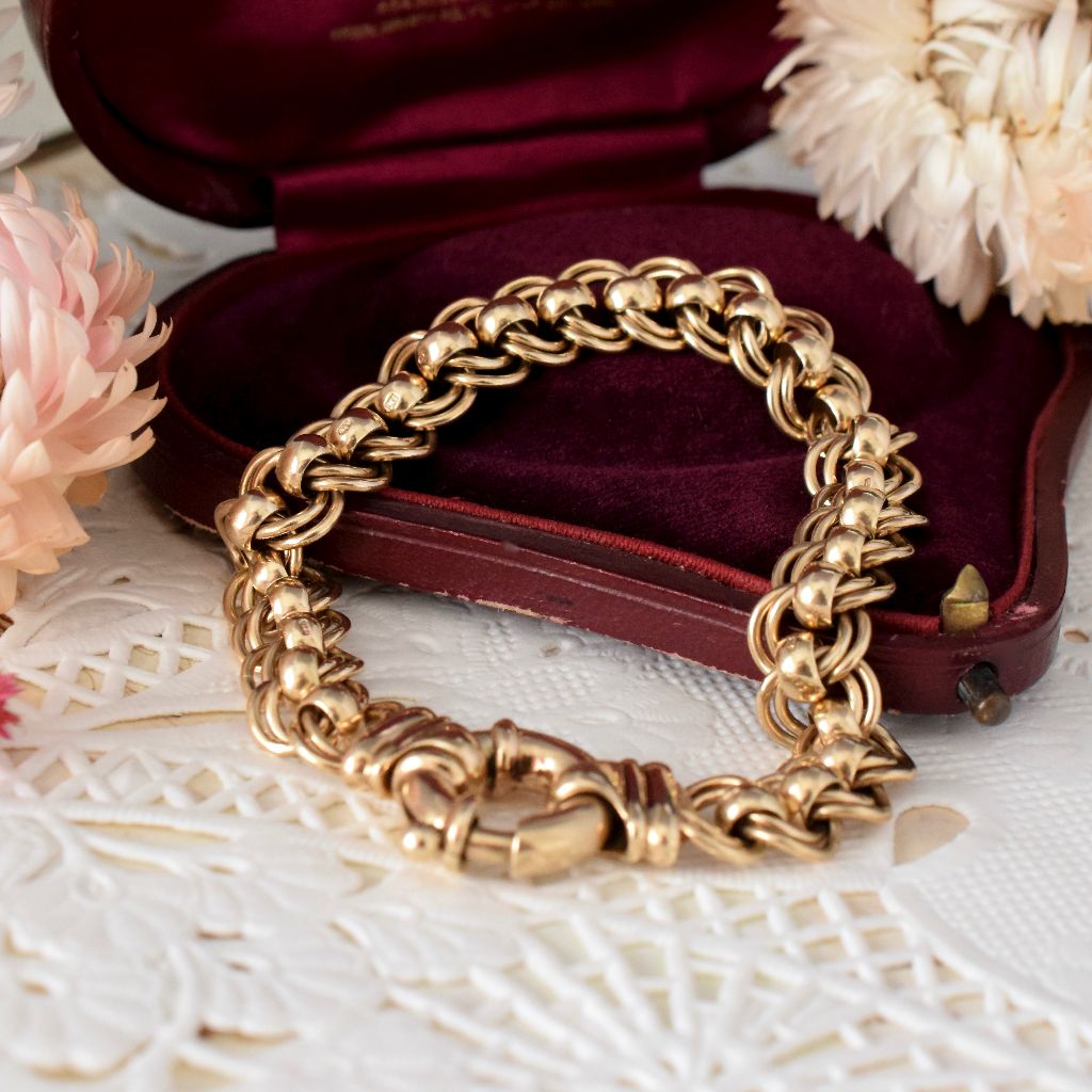 Heavy 9ct Yellow Gold ‘Rollo’ Bracelet 30 Grams
