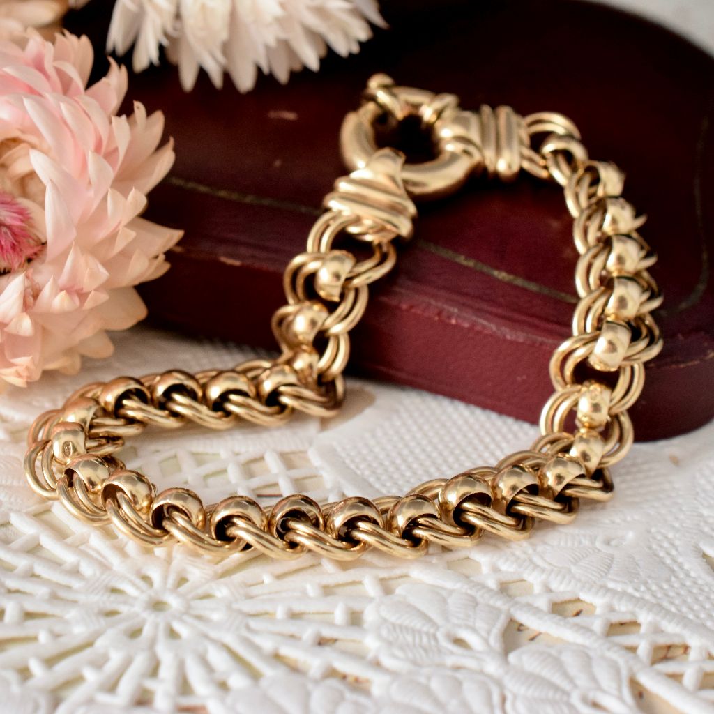 Heavy 9ct Yellow Gold ‘Rollo’ Bracelet 30 Grams