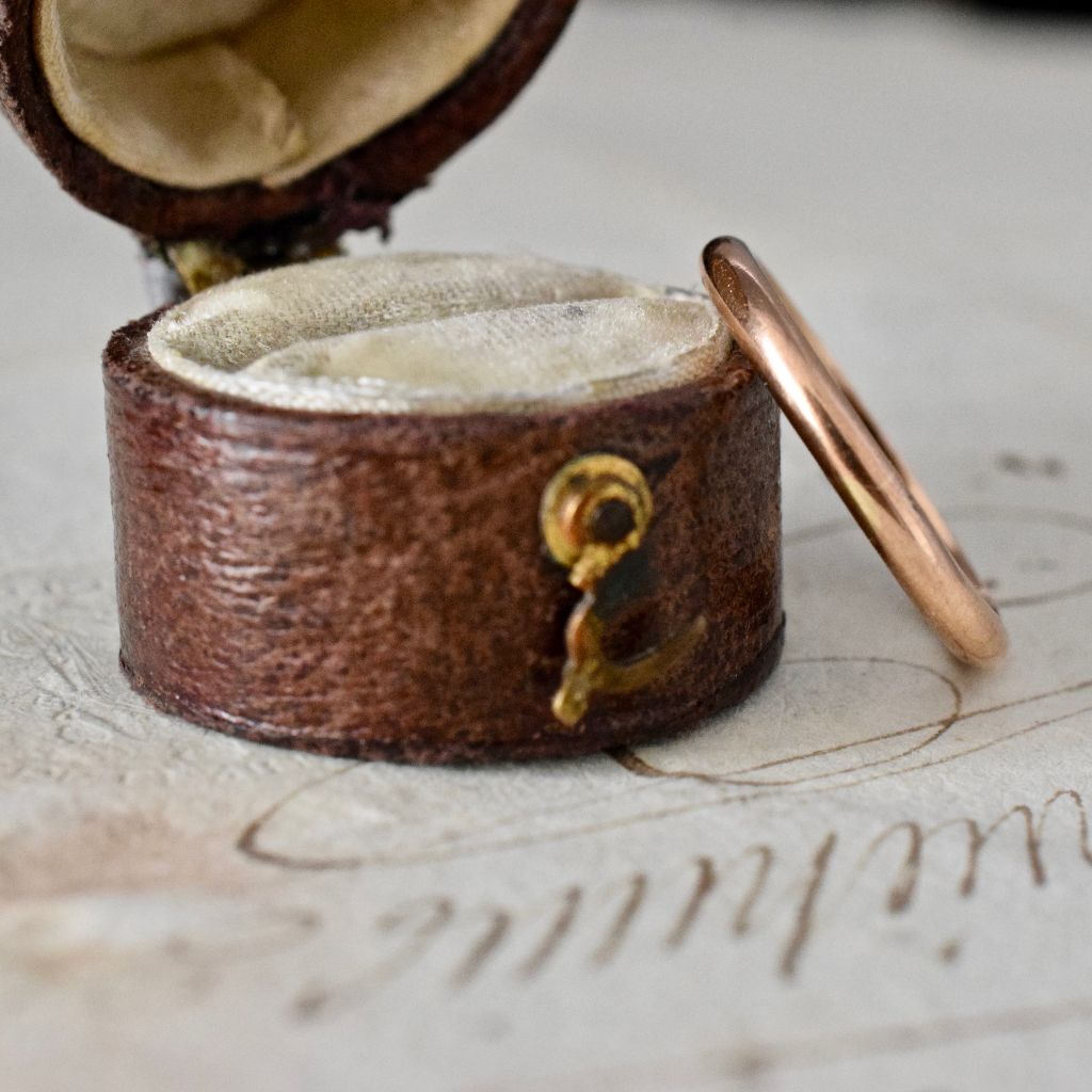 Antique Edwardian 9ct Rose Gold Wedder/Band by William Dunkling