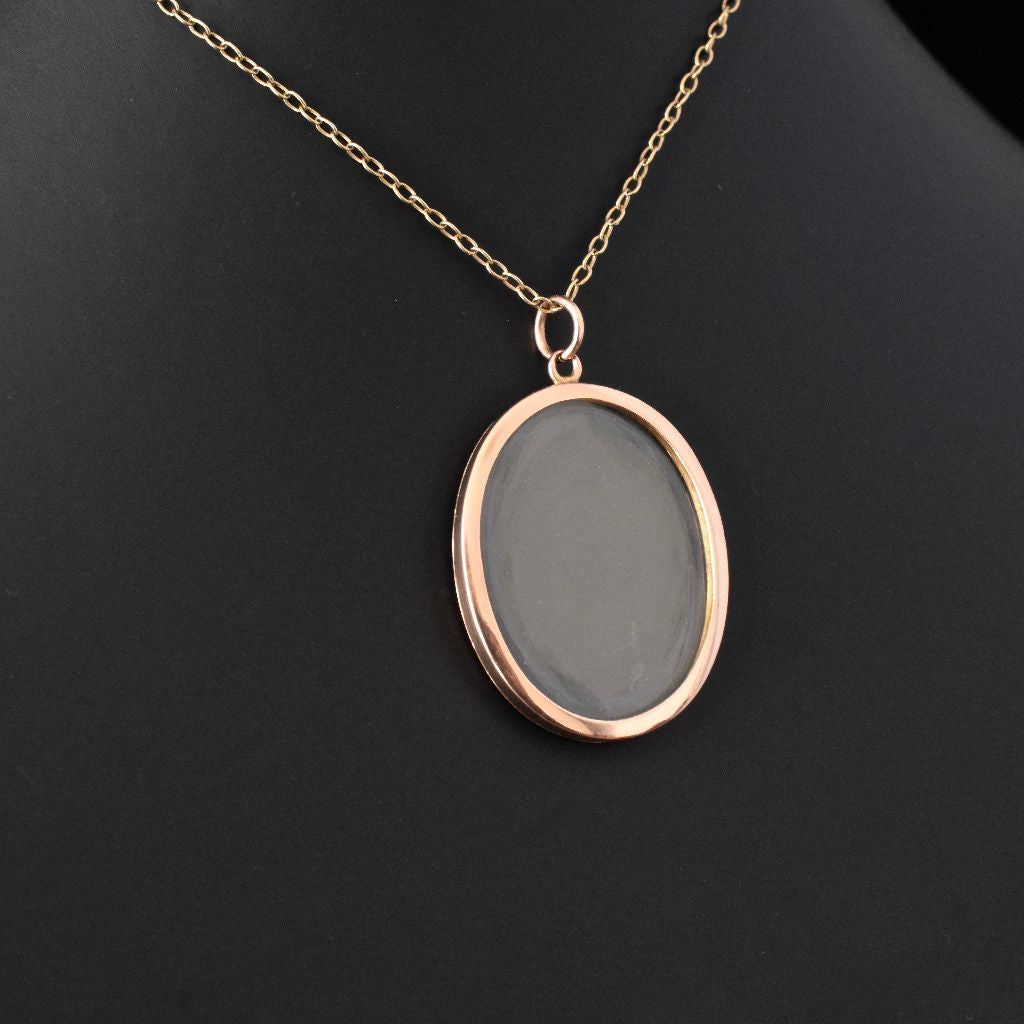 Charming Edwardian 9ct Rose Gold Picture Locket circa 1915