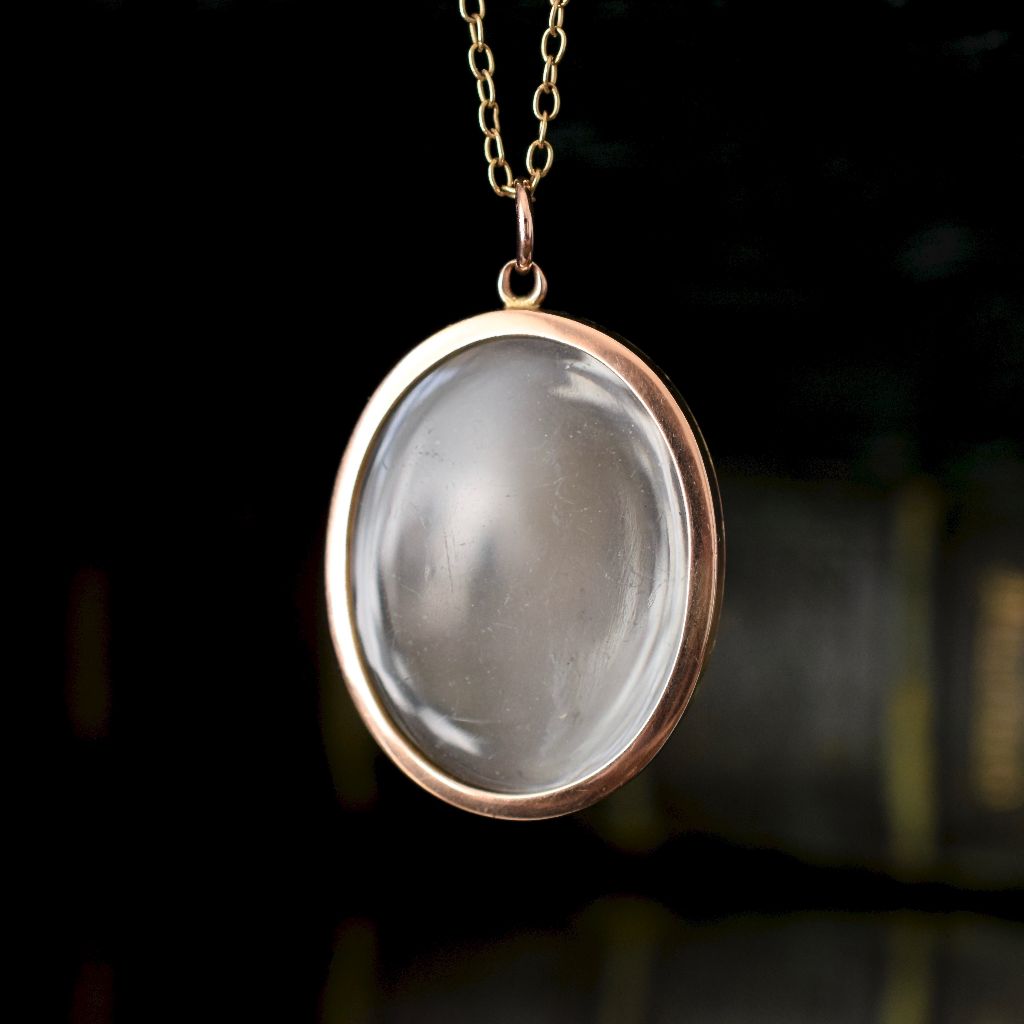 Charming Edwardian 9ct Rose Gold Picture Locket circa 1915