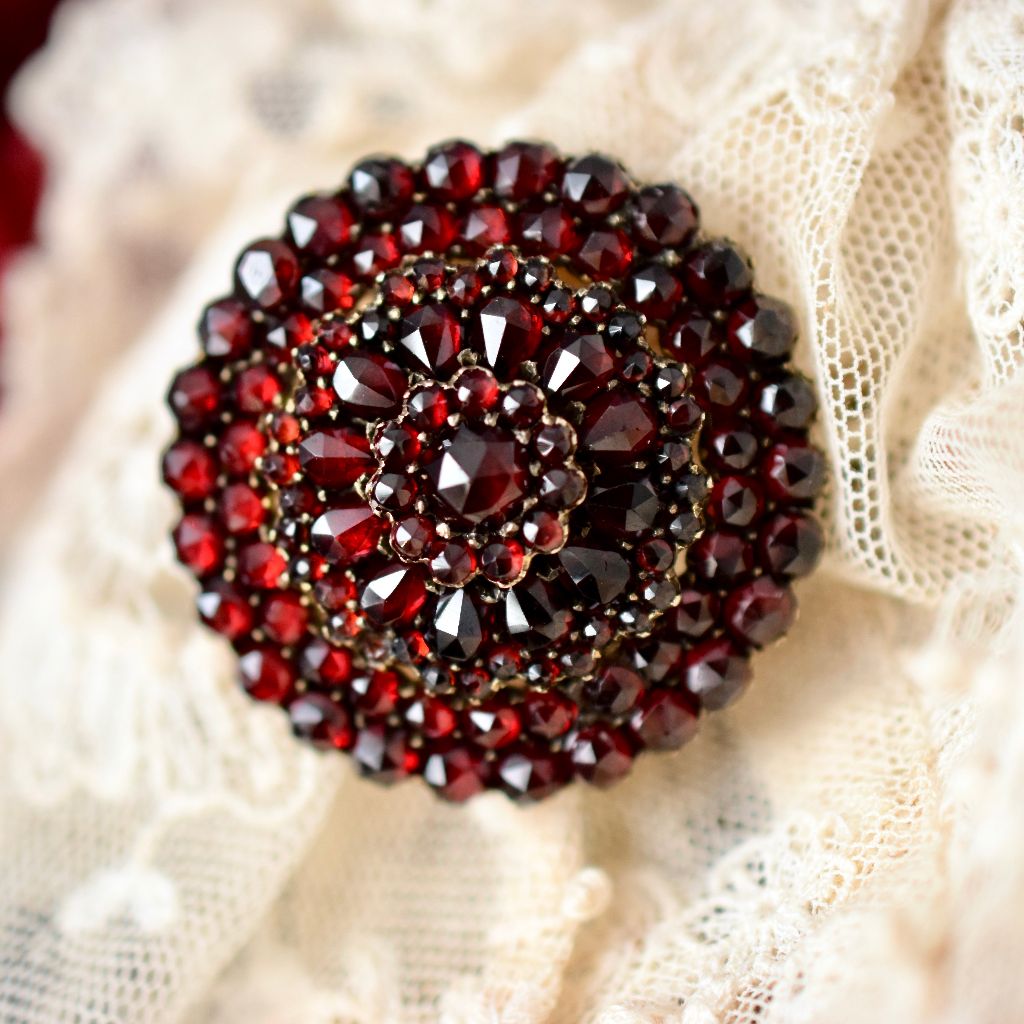 Exquisite 1890’s Bohemian Garnet Brooch/Pendant