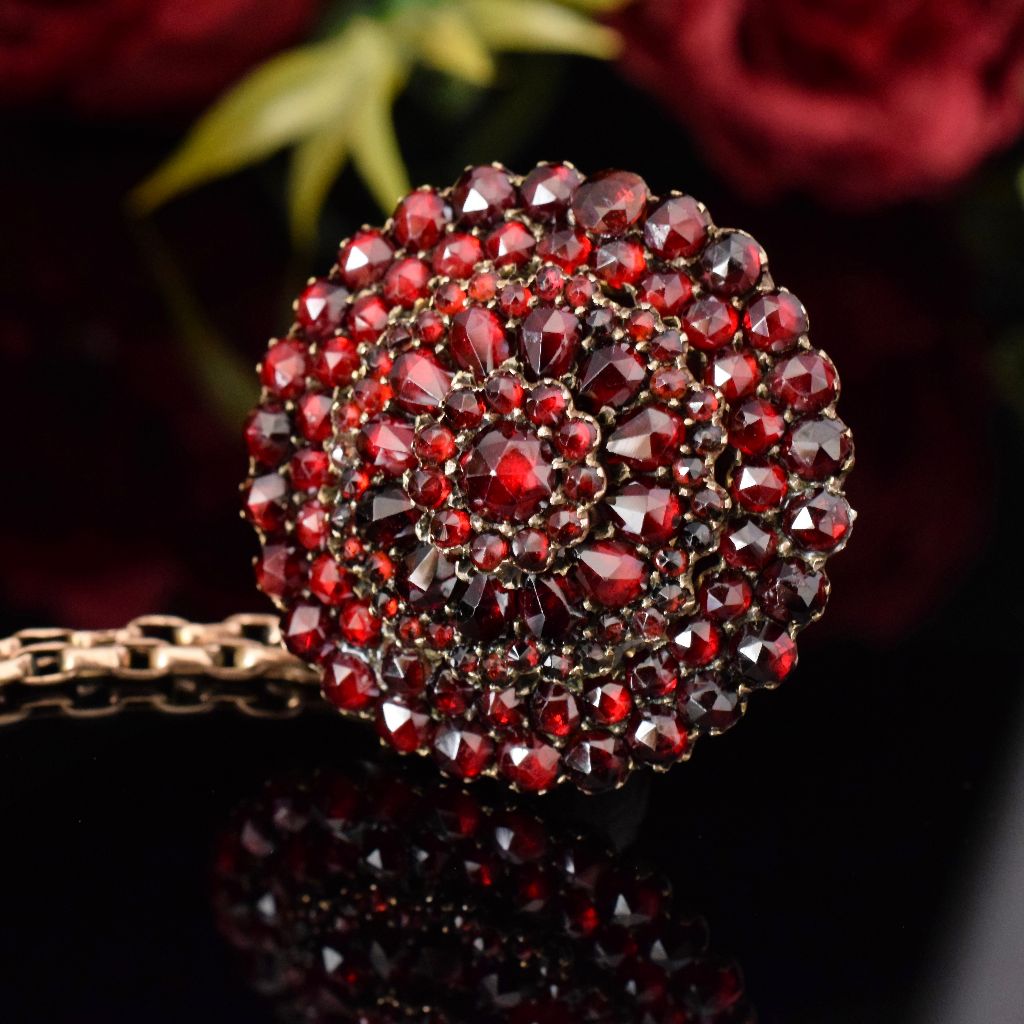 Exquisite 1890’s Bohemian Garnet Brooch/Pendant