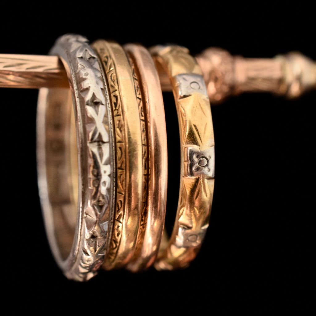 Antique/Vintage 18ct Yellow And White Gold ‘Cherry Blossom’ Ring