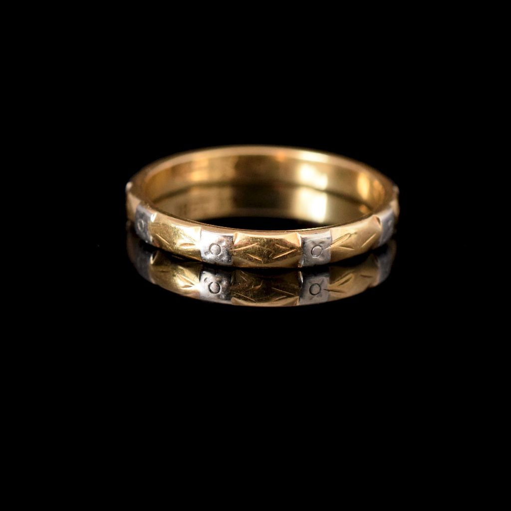 Antique/Vintage 18ct Yellow And White Gold ‘Cherry Blossom’ Ring